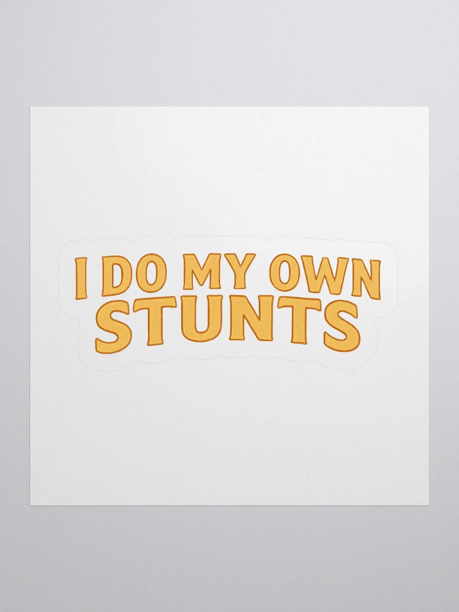 Buster Keaton "I Do My Own Stunts" Sticker product image (1)