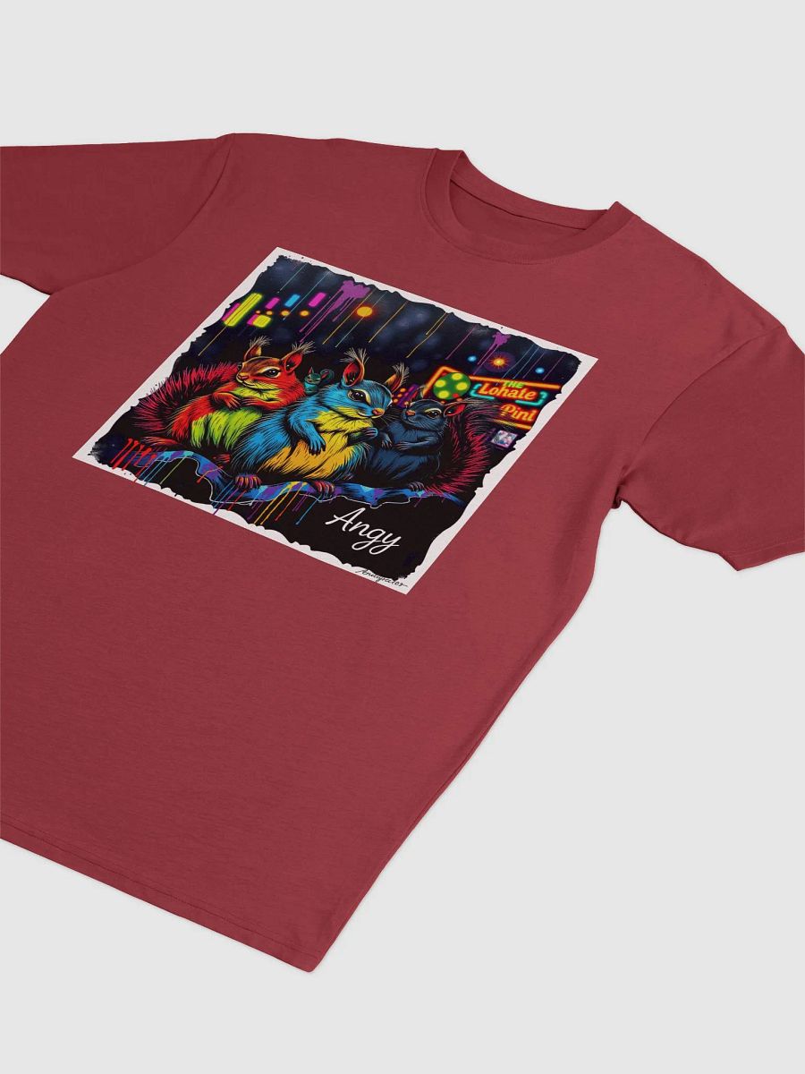 Neon Squirrel Trio Artistic Tee product image (3)