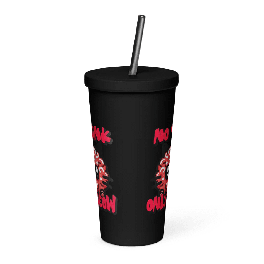 No think only MEOW insulated tumbler product image (1)