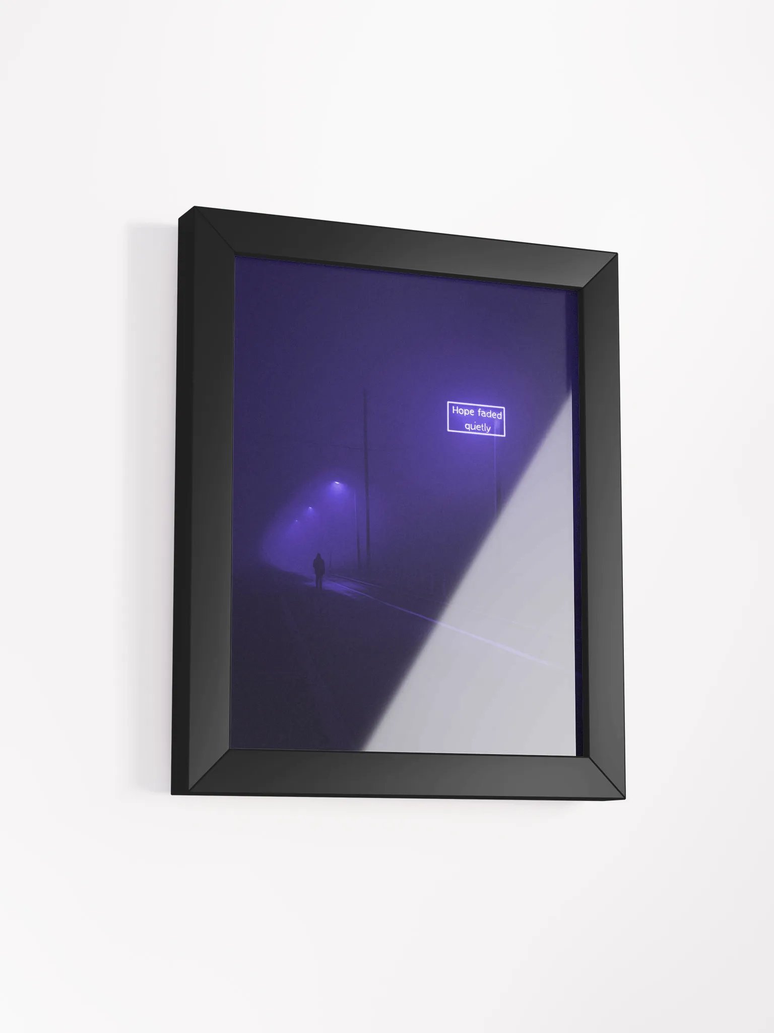 "Hope faded quietly" Framed Poster product image (2)