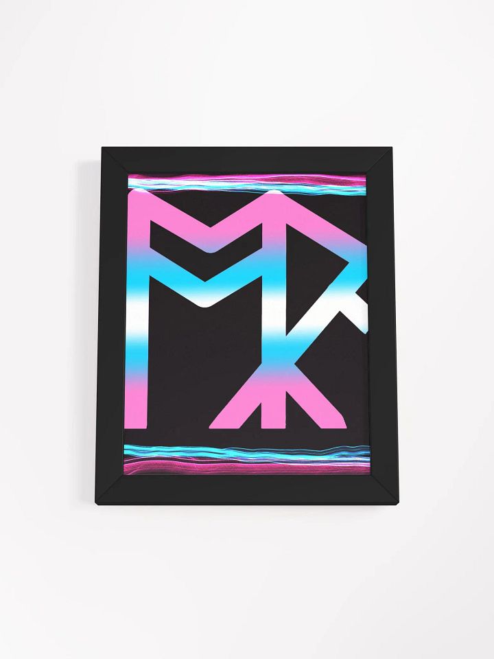 ToRk Rune Framed High-Quality Matte Poster (Trans Tones) product image (1)