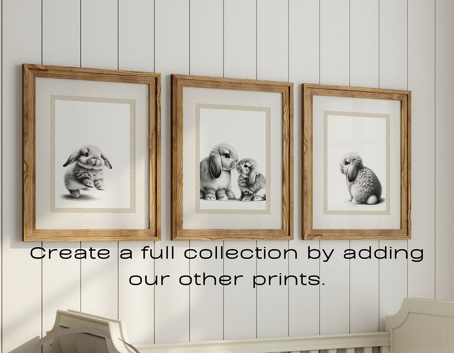 Woodland Lop Eared Bunny Print A200 product image (30)