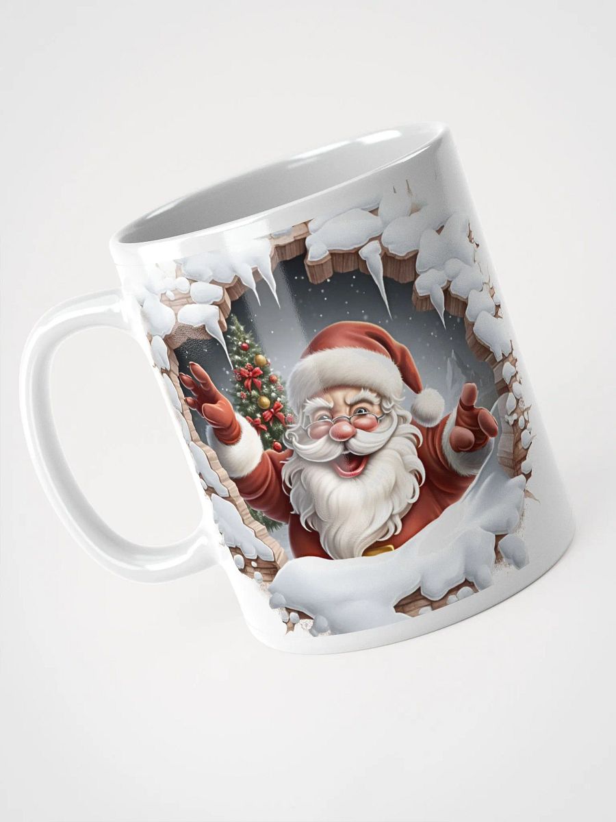 Santa's Snowy Cavern 3D Christmas Mug - Enchanting Double-Sided Wonder product image (8)