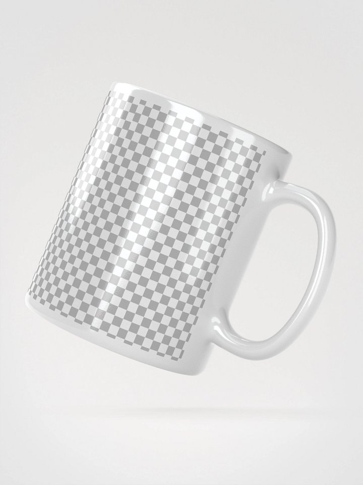 Transparecy Grid White Glossy Mug product image (4)
