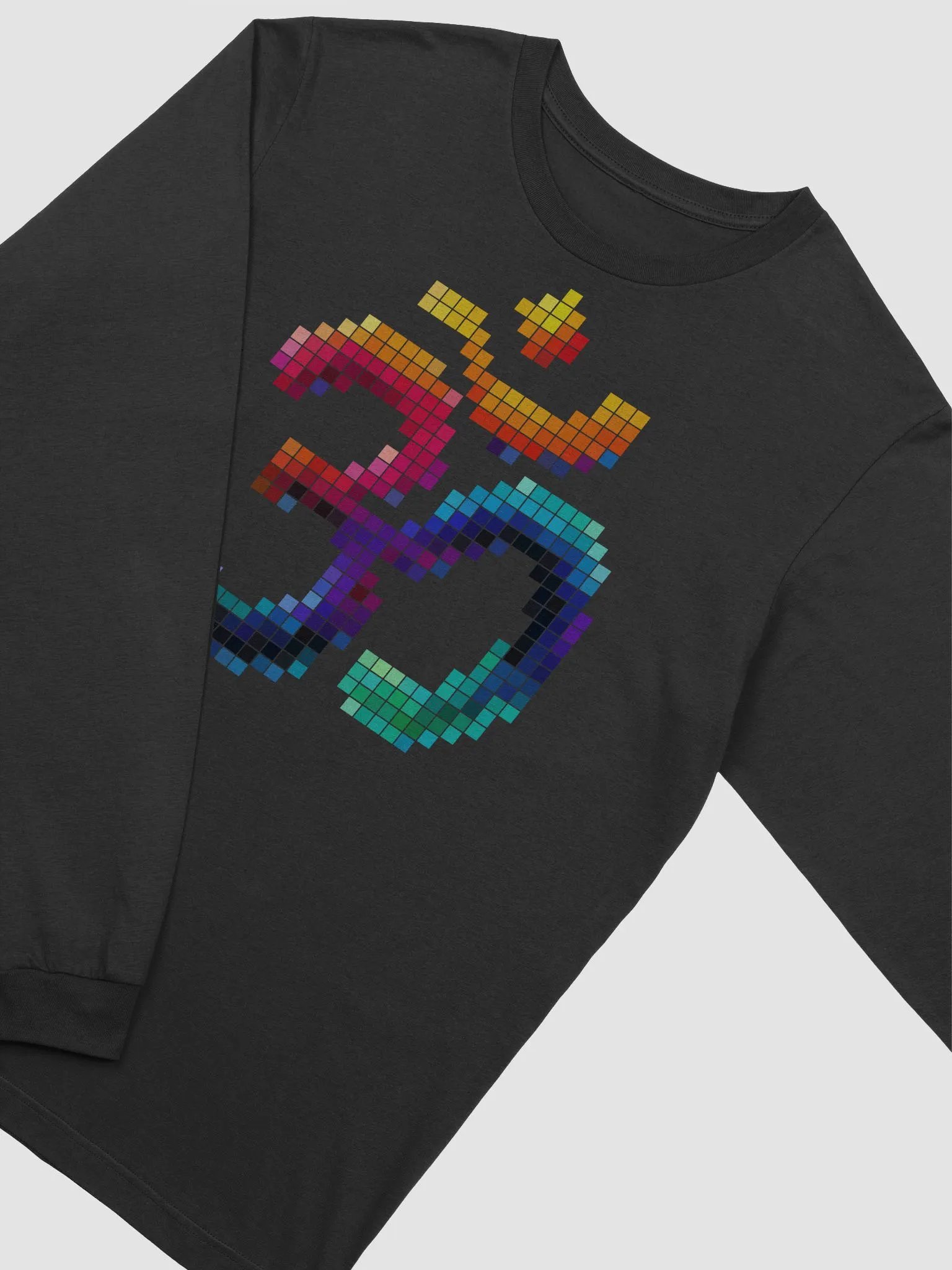 Pixelated Om Symbol Long Sleeve Tee product image (9)