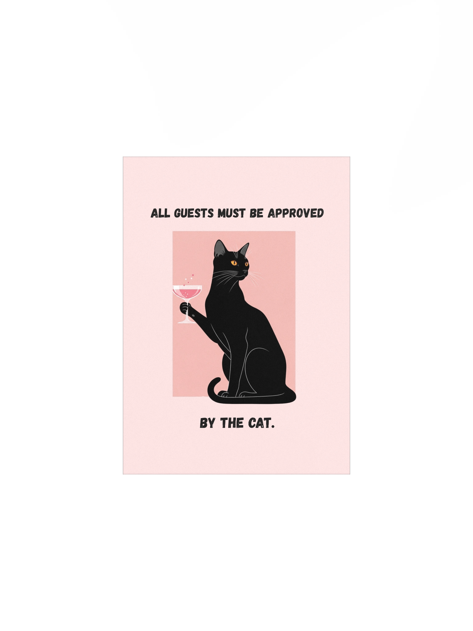 Whimsical Cat Approved Matte Poster product image (1)