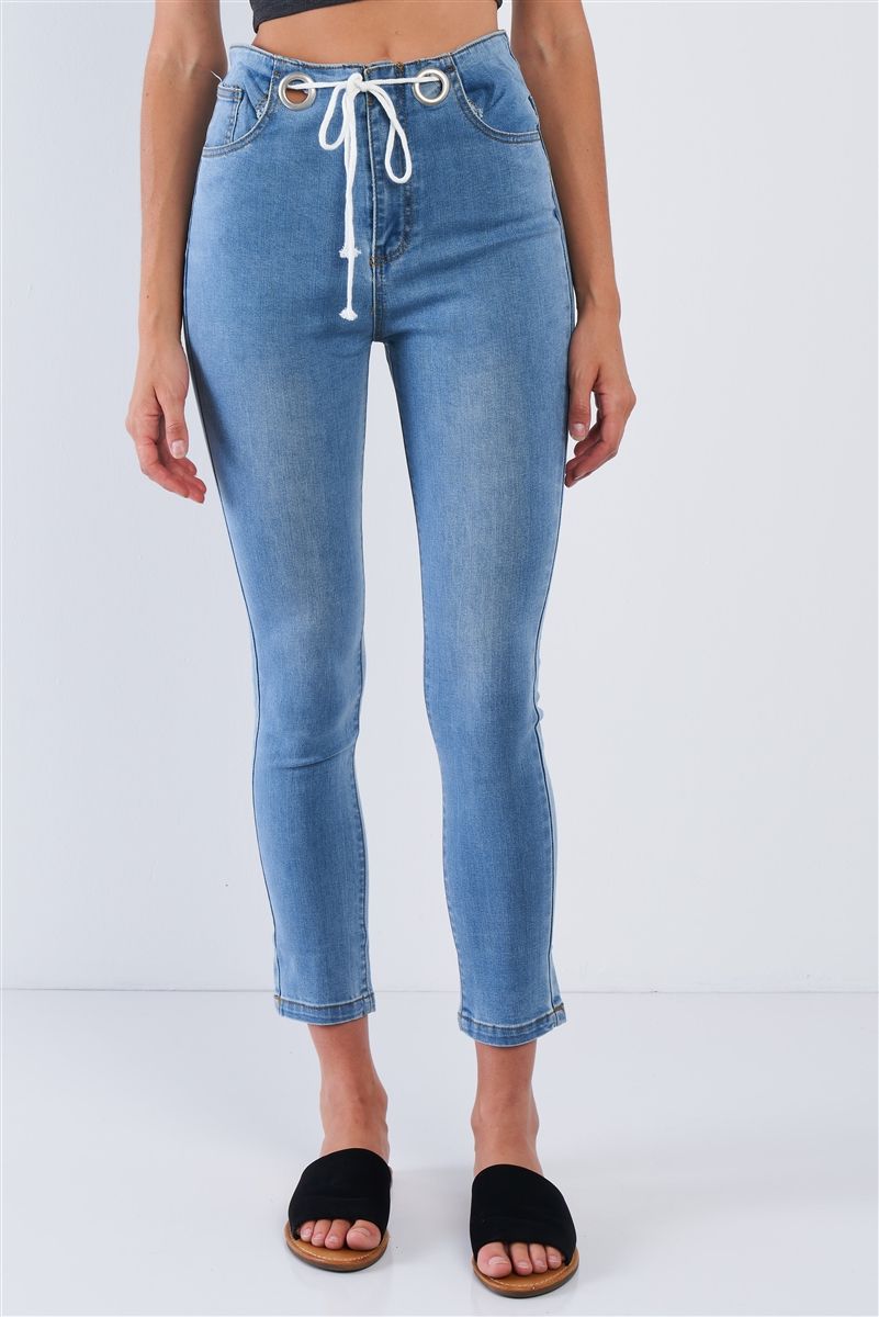 Front tie jeans product image (1)
