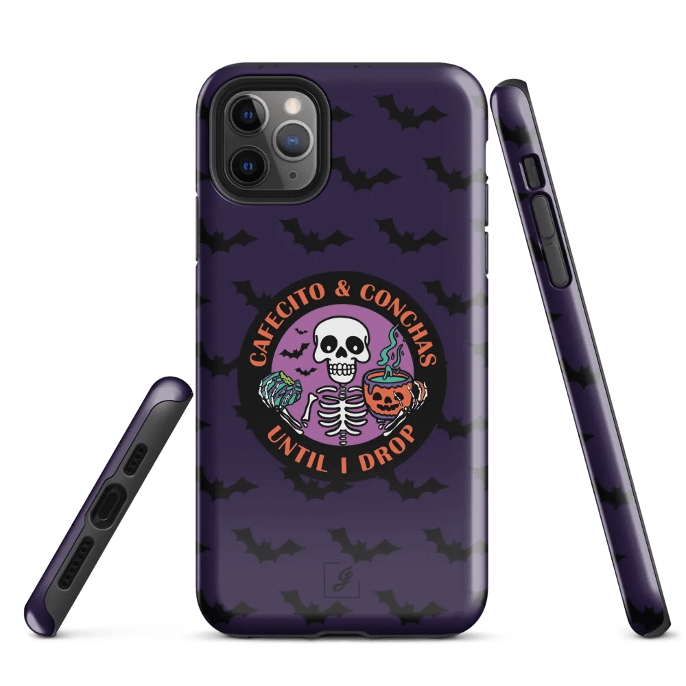 Cafecito and Conchas Halloween Skeleton Tough Case for iPhone® product image (3)