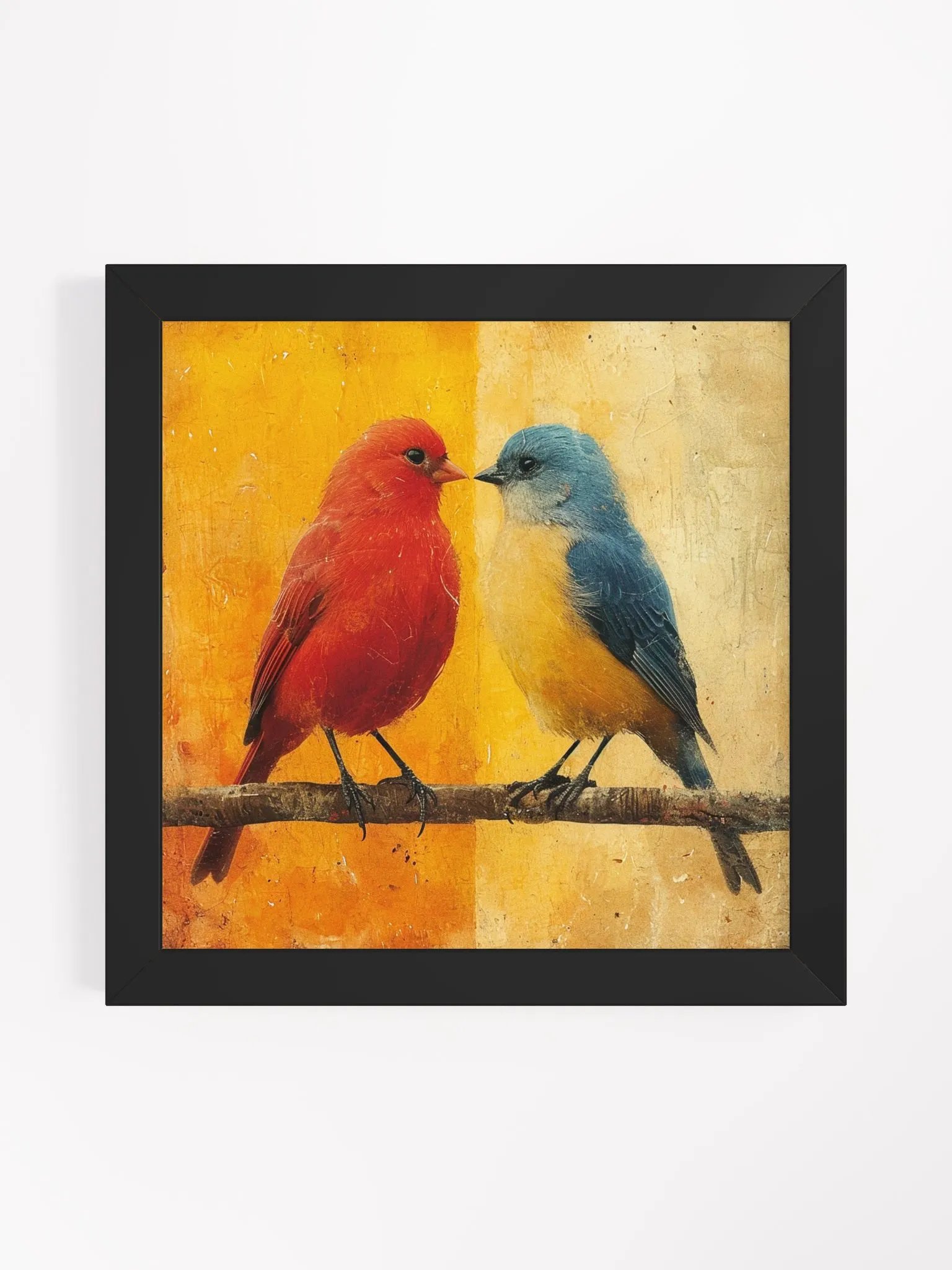 Colorful Red Bird and Blue Bird Wall Art product image (2)