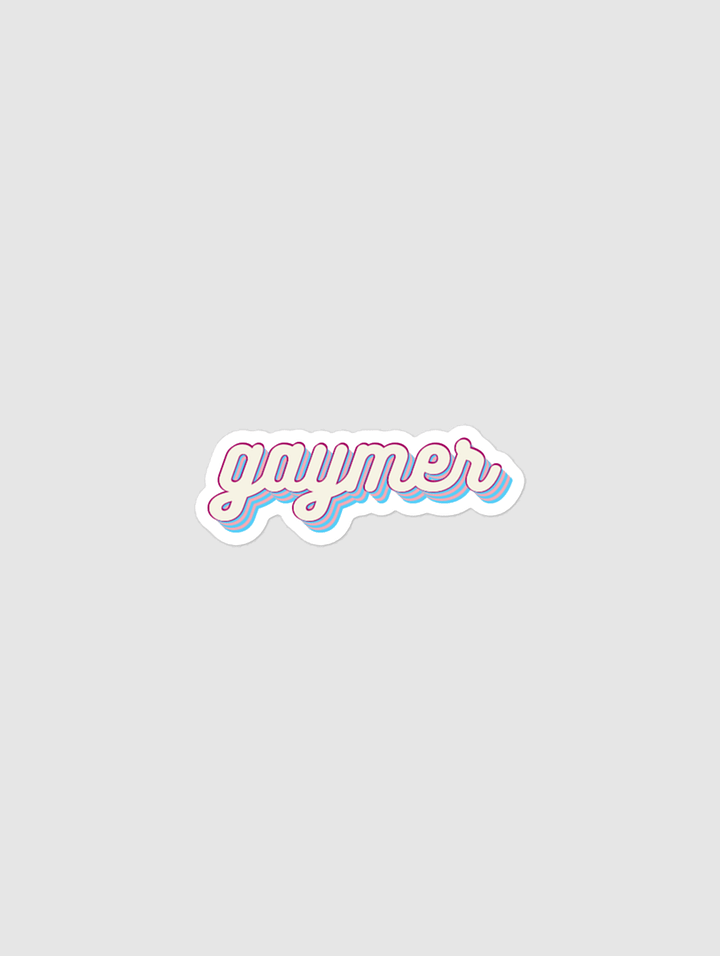 GAYMER STICKER - TRANSGENDER PRIDE product image (1)