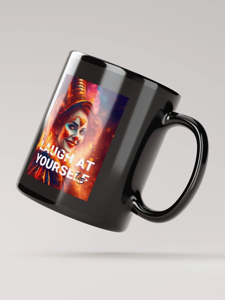 Laugh at yourself too - Clown in fire (front & back) product image (2)