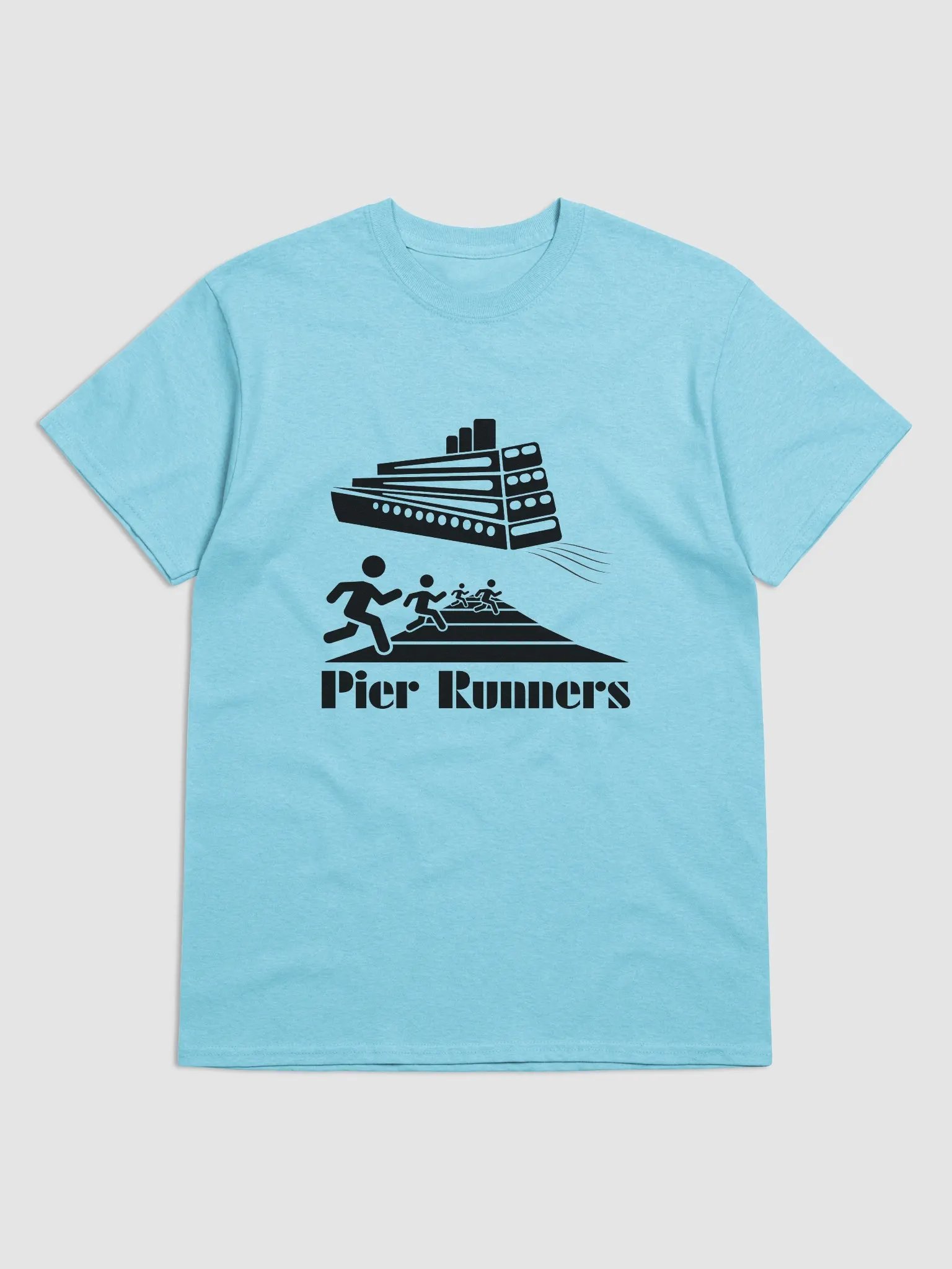 Adult Pier Runners T-Shirt - Sky Blue product image (1)