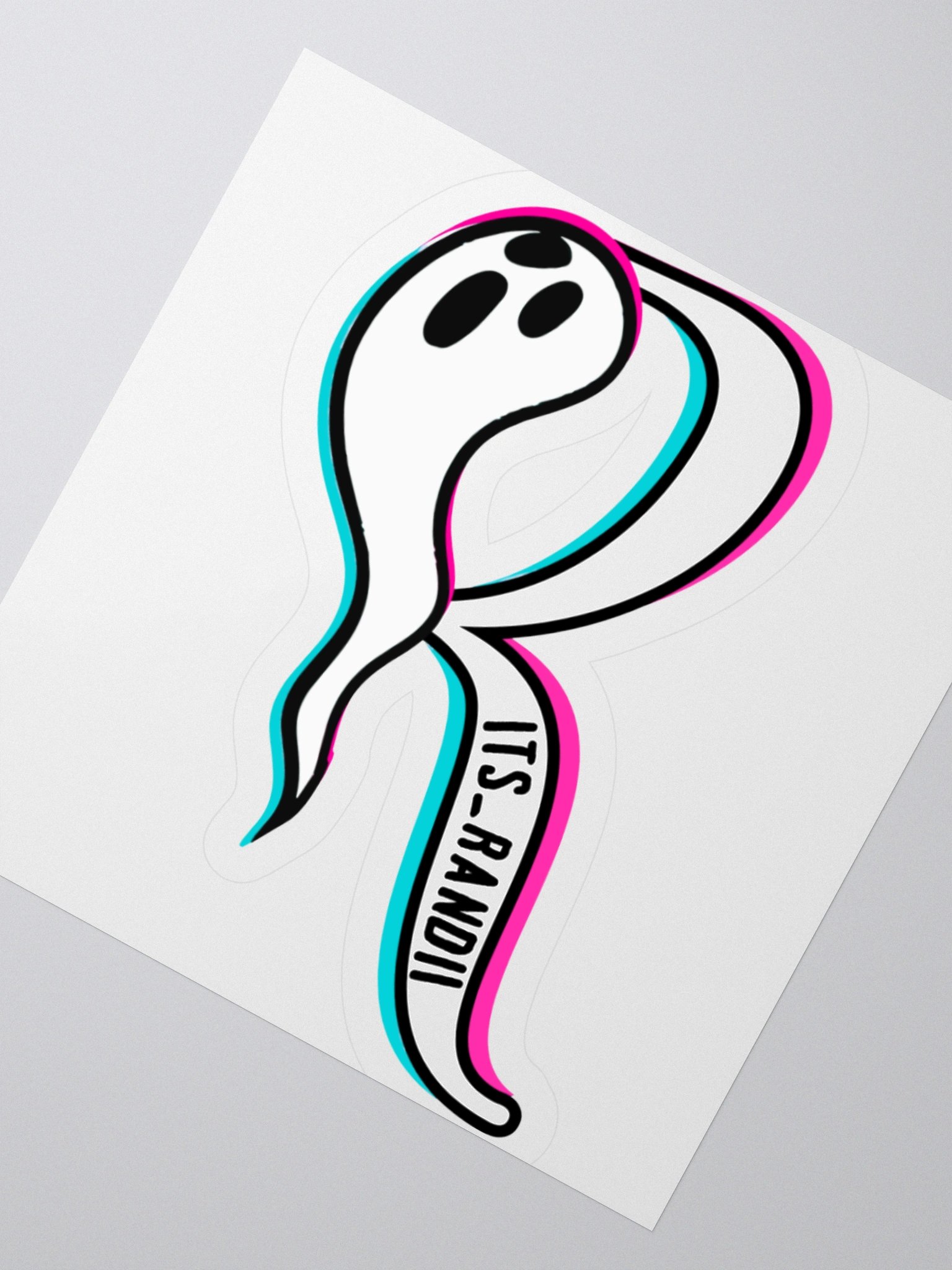 Logo Sticker White Detail product image (4)