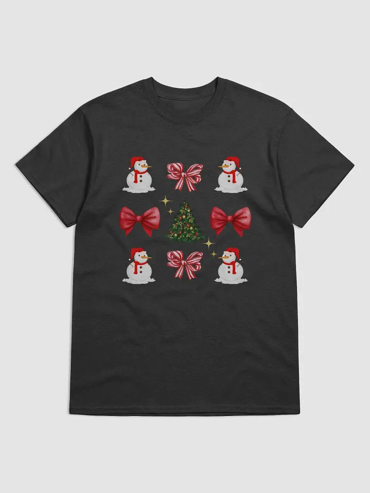 Festive Snowmen Christmas Trendy Coquette T-Shirt product image (1)