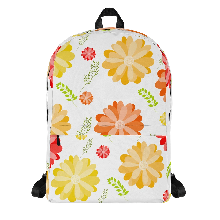 Orange Floral Backpack product image (1)