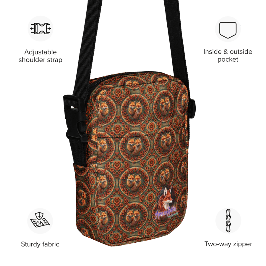 Fox Print Crossbody Bag product image (12)