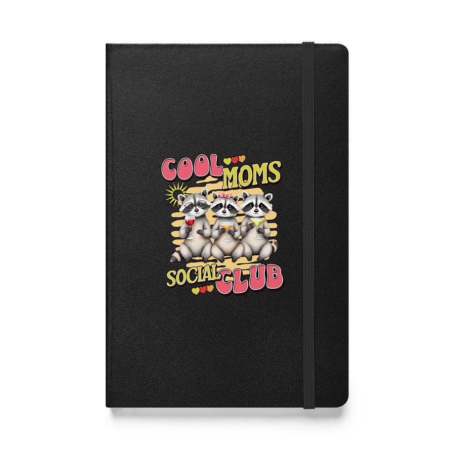 Cool Moms Social Club Raccoon Cocktail Hardcover Notebook product image (1)