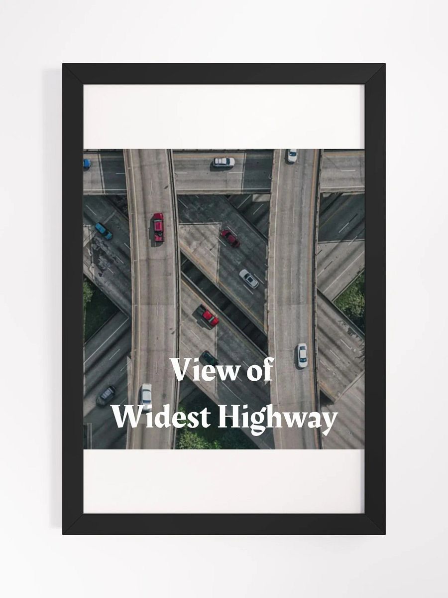 Widest Highway Framed High-Quality Matte Poster (in) product image (1)
