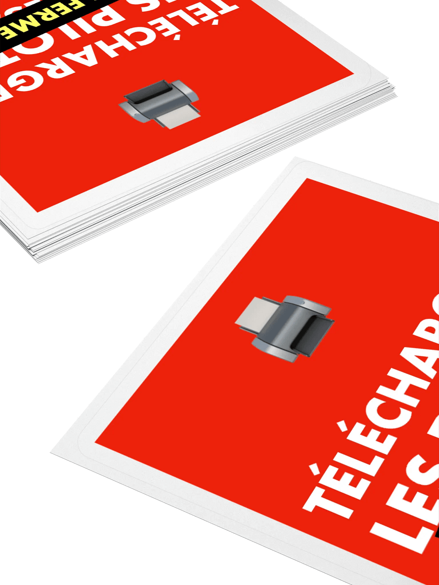 Télécharger les pilotes d'impression • Print is not dead red alert Edition sticker product image (4)