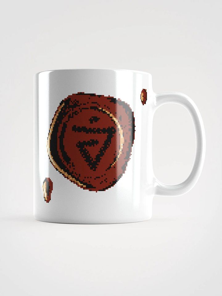 White Mug with Wax Style Symbol product image (2)