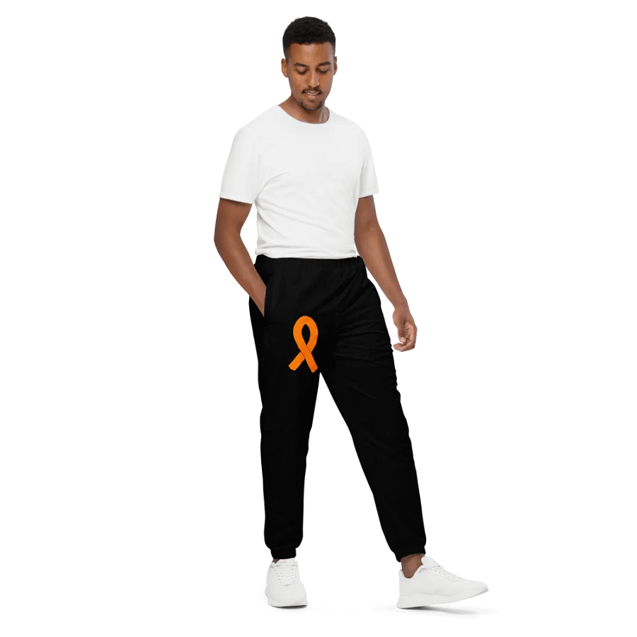 Unisex Track Pants - Black - Cancer Awareness Orange Ribbon product image (7)