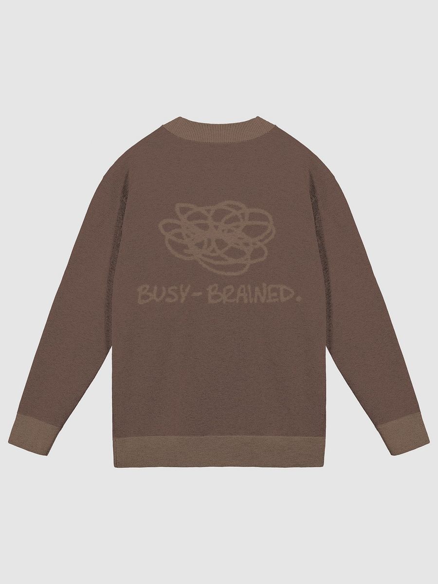 BUSY-BRAINED (lg. design, duotone brown) knitwear cardigan product image (2)