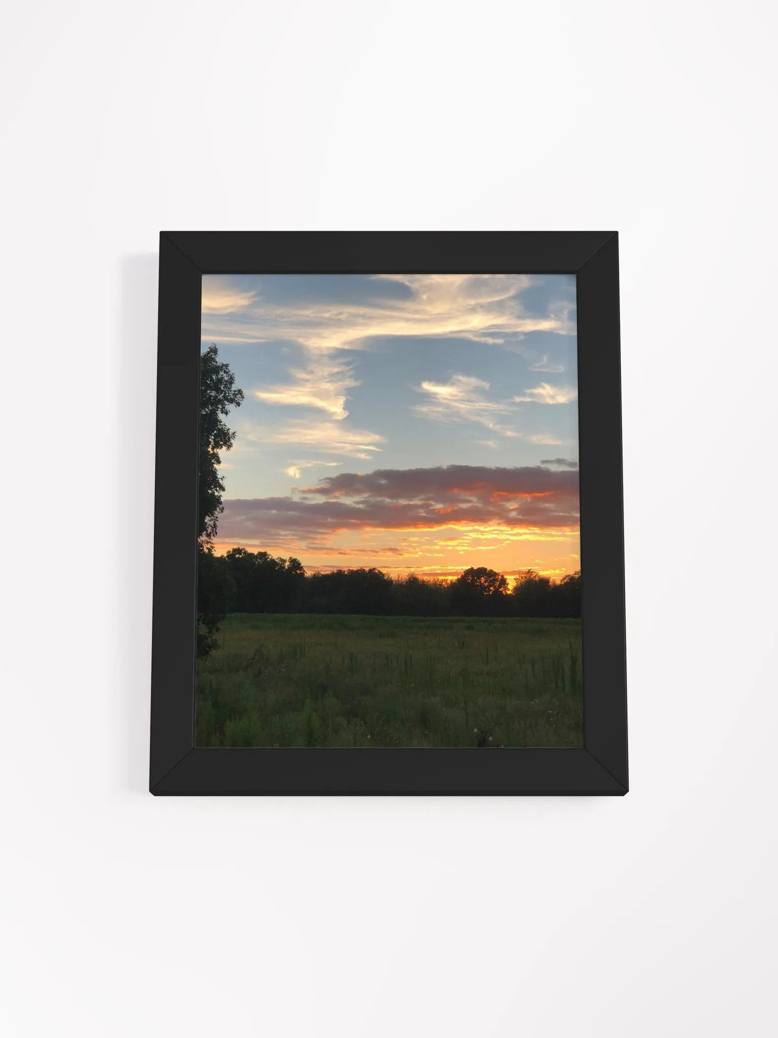 Sunset in the Field High Quality Matte Poster product image (1)