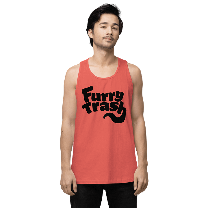 Furry Trash Tank – Bubble Logo (Black Print) product image (15)