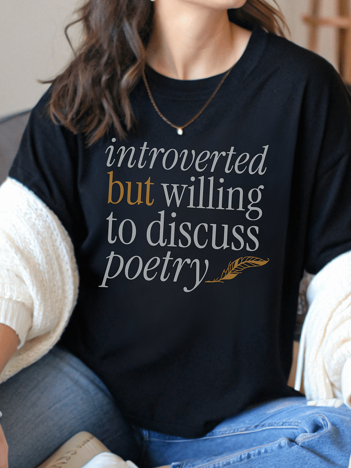Funny Introverted Poet T-shirt product image (1)