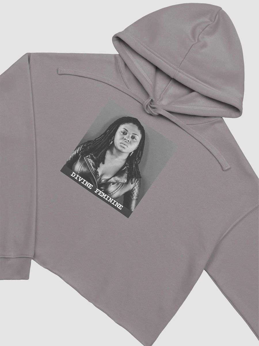 Divine Feminine Gray Crop Hoodie product image (3)