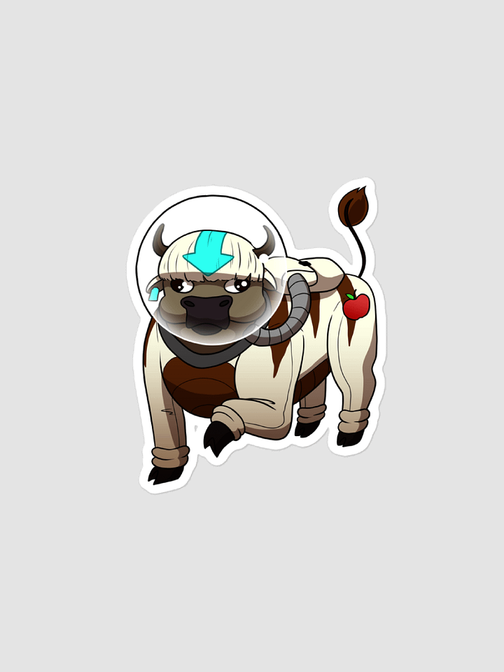 Apple the Flying Space Cow Sticker product image (1)