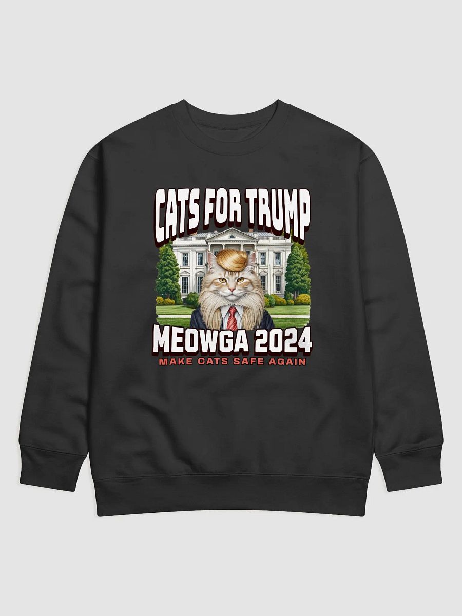 CATS FOR TRUMP 2024 MAKE CATS SAFE AGAIN UNISEX SWEATSHIRT product image (1)