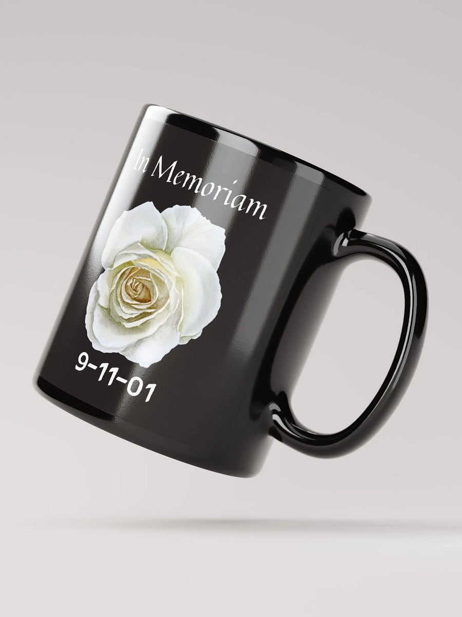 In Memoriam - 9/11 Tribute Glossy Black Mug product image (2)