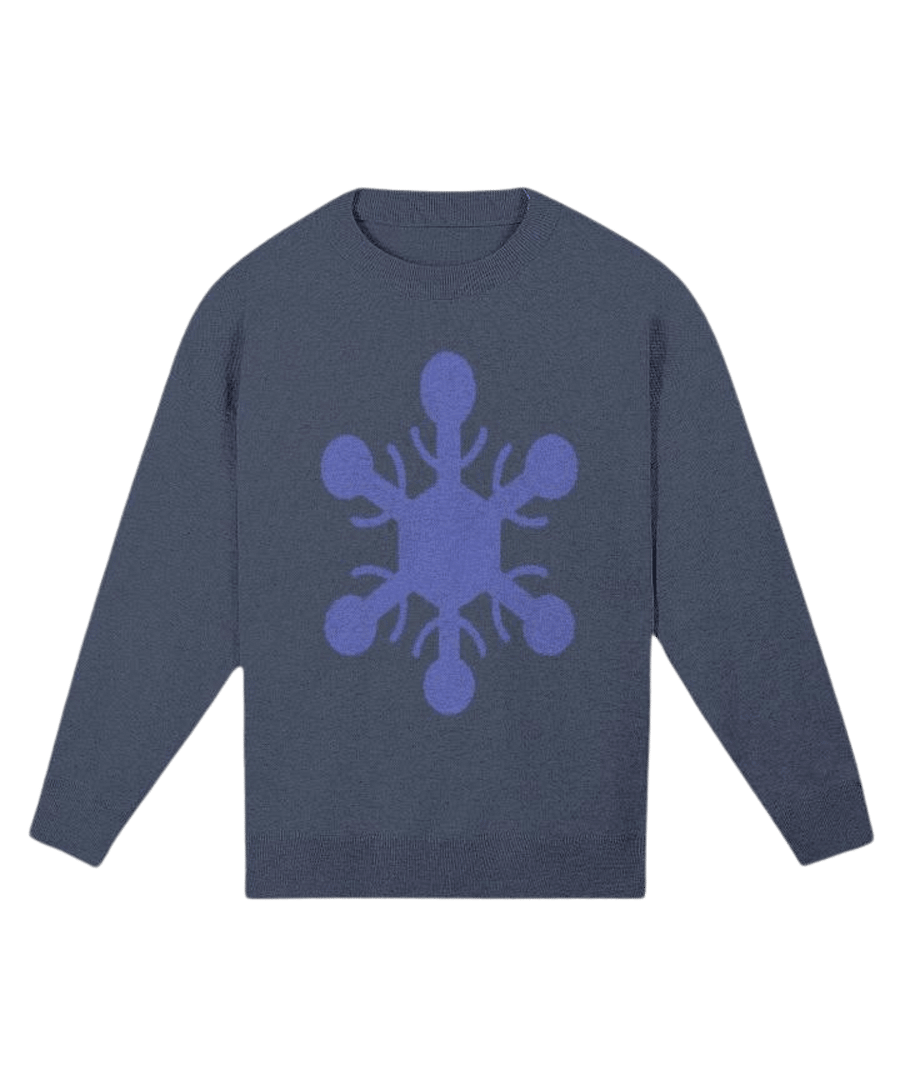 Snowflake Knitted Relaxed Sweater 1/2 product image (1)