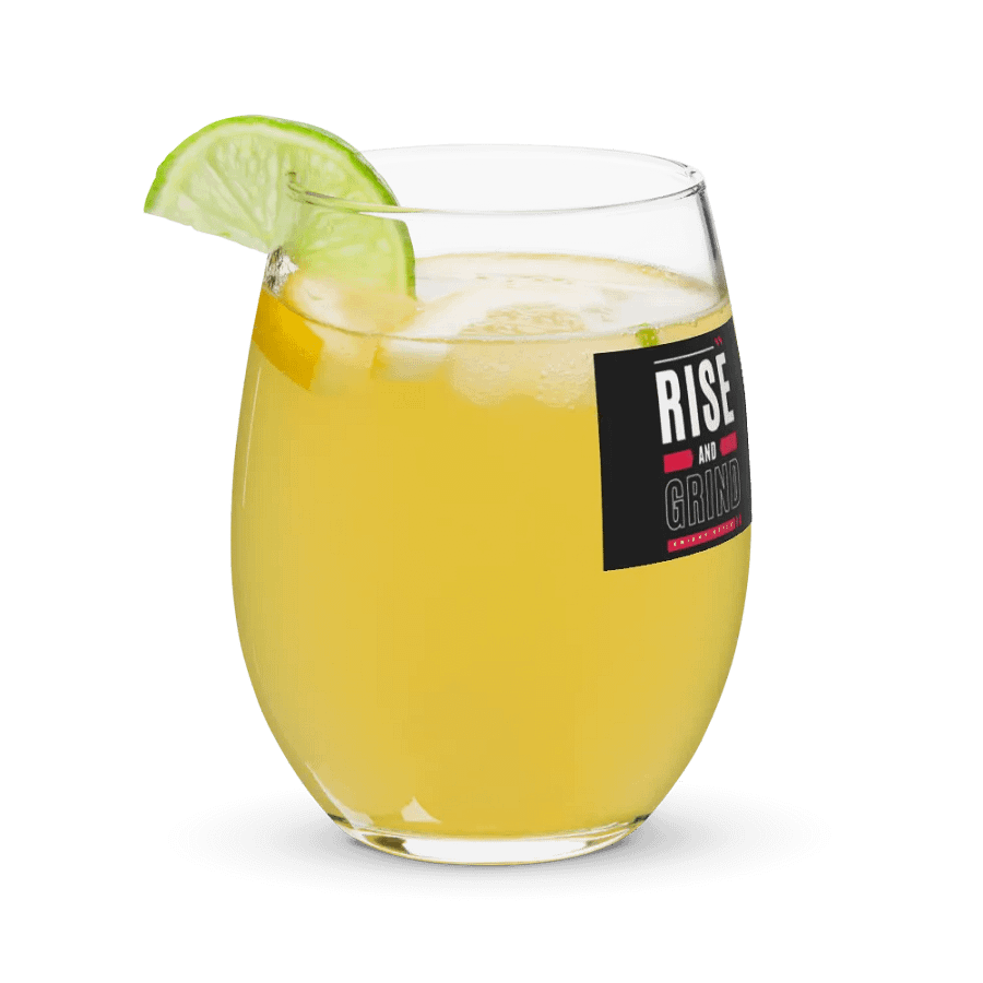 Rise and Grind Motivational Stemless Wine Glass product image (12)