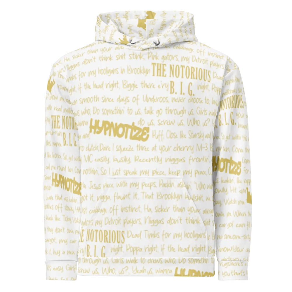 Hypnotize - The Notorious B.I.G. - WHITE w/GOLD - Unisex Hoodie product image (2)