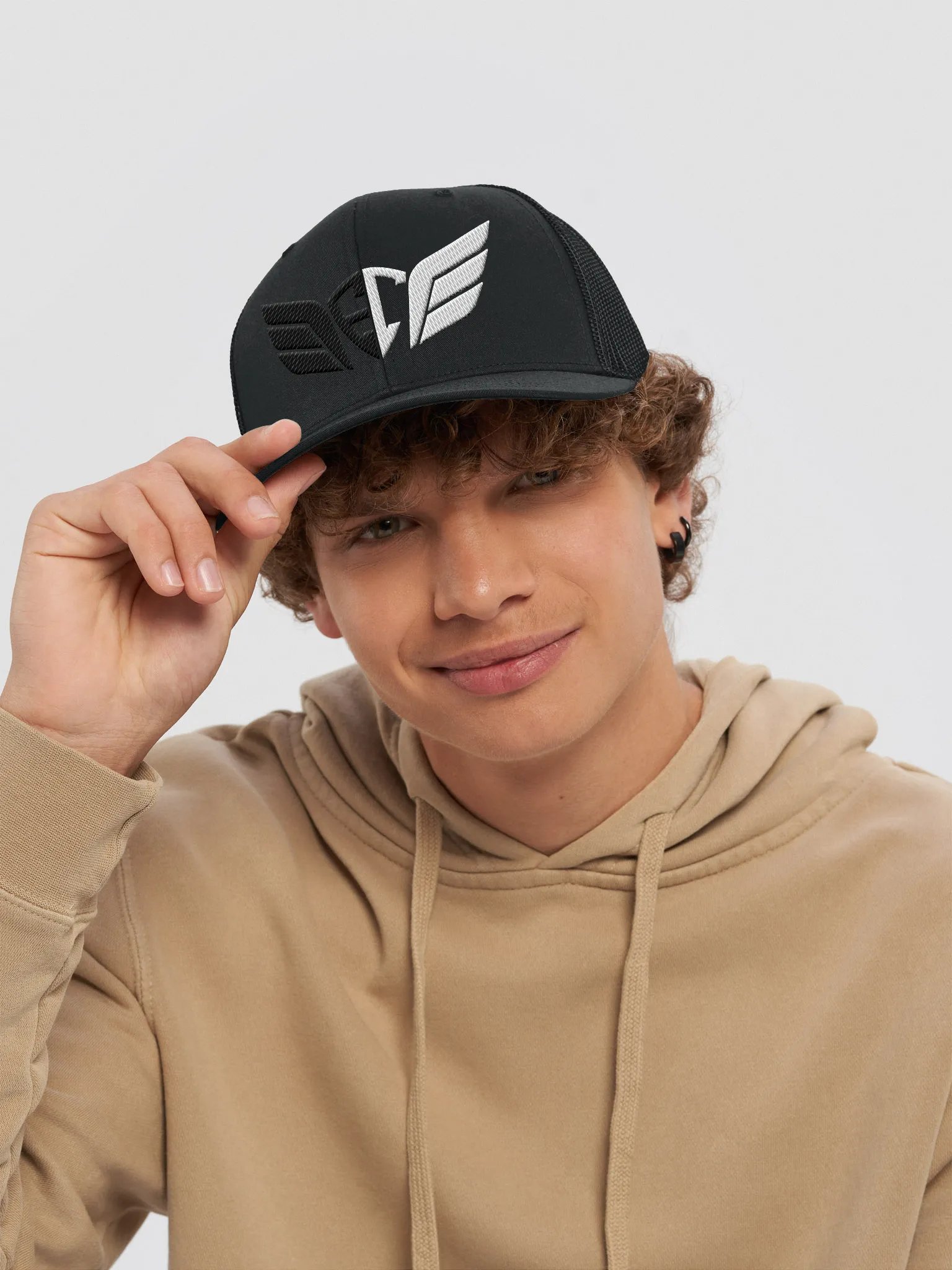 Trucker Hat EC Black&White product image (6)