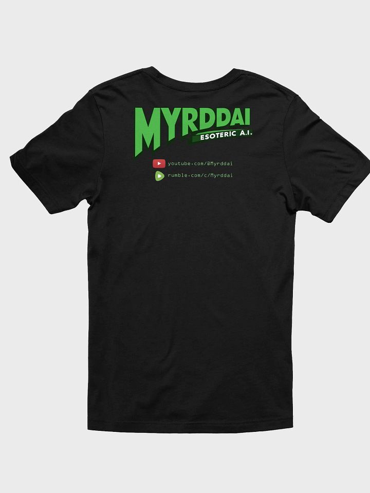 MYRDDAI: 90s Retro Cyberpunk Style with Back Logo - Iconic T-Shirt product image (2)