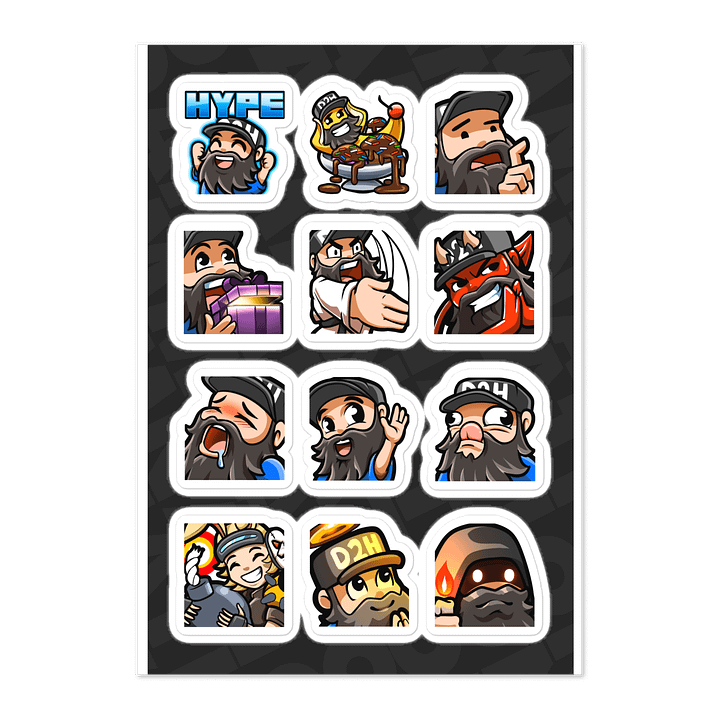 Emote Sticker Sheet. Set 3 product image (1)