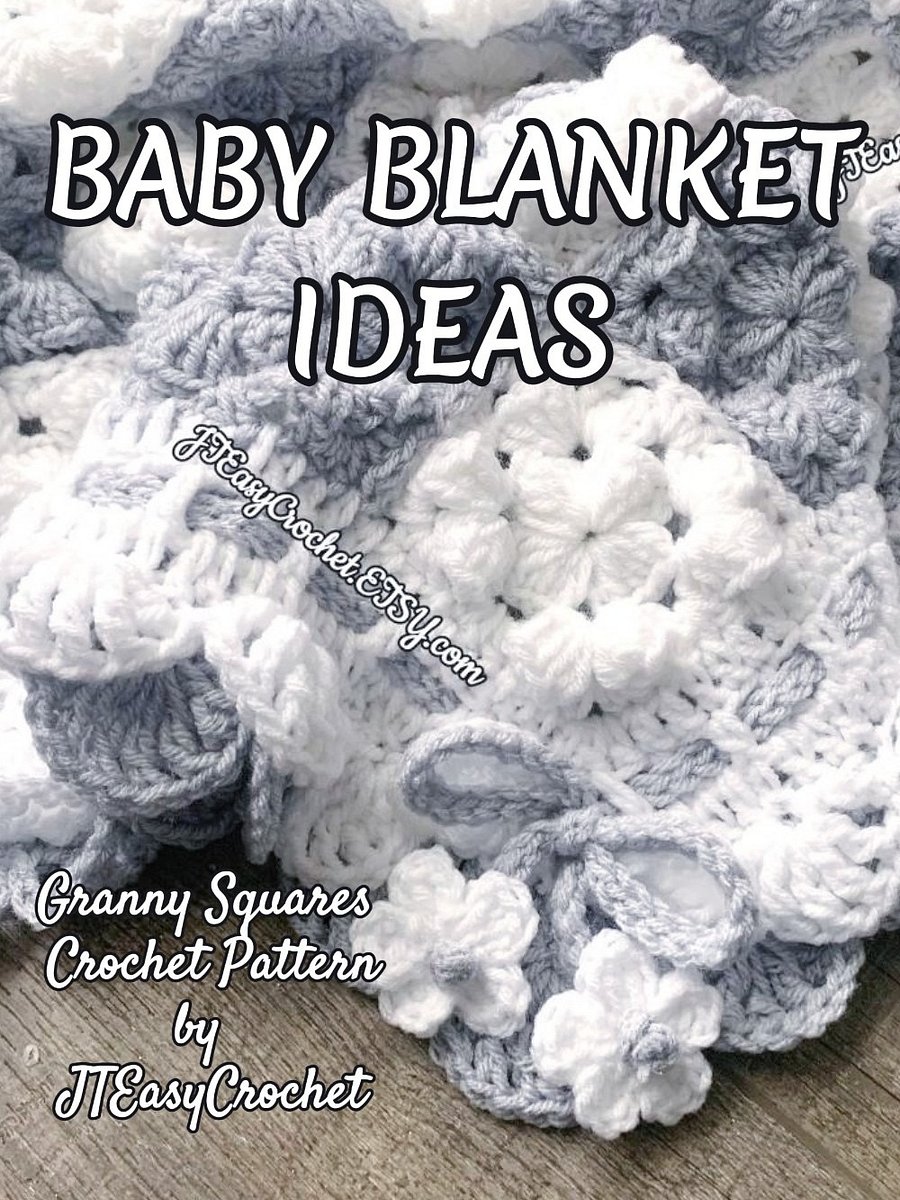 Textured Granny Squares Blanket Crochet Pattern,PDF Instant Download product image (7)