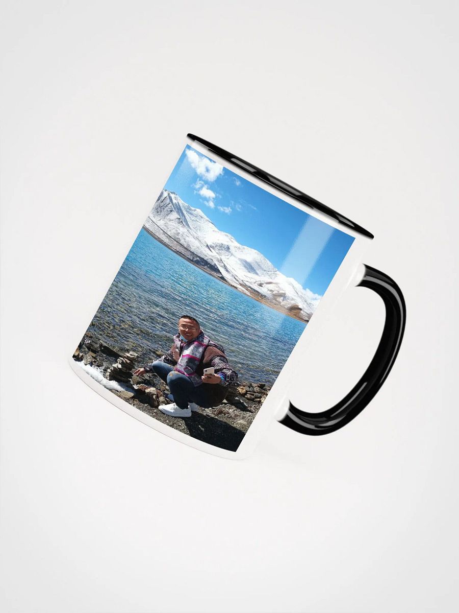 Ceramic Mug with Color Inside: snow mountain product image (7)