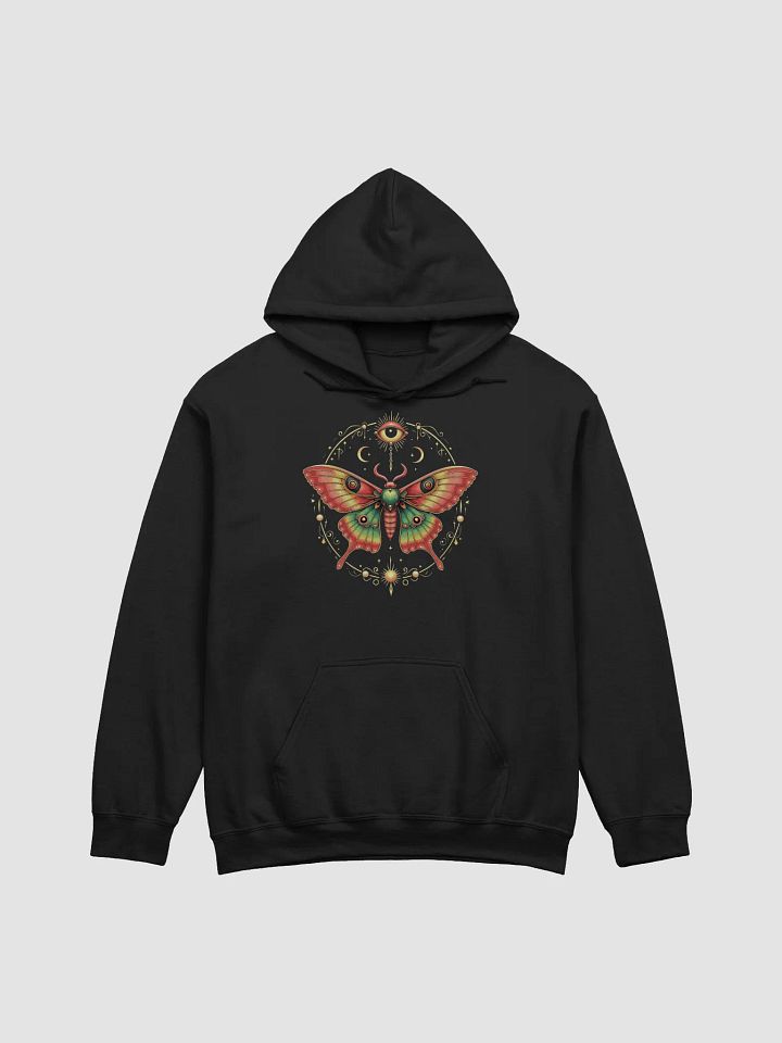 Mystical Moth with Third Eye and Celestial Symbols product image (1)