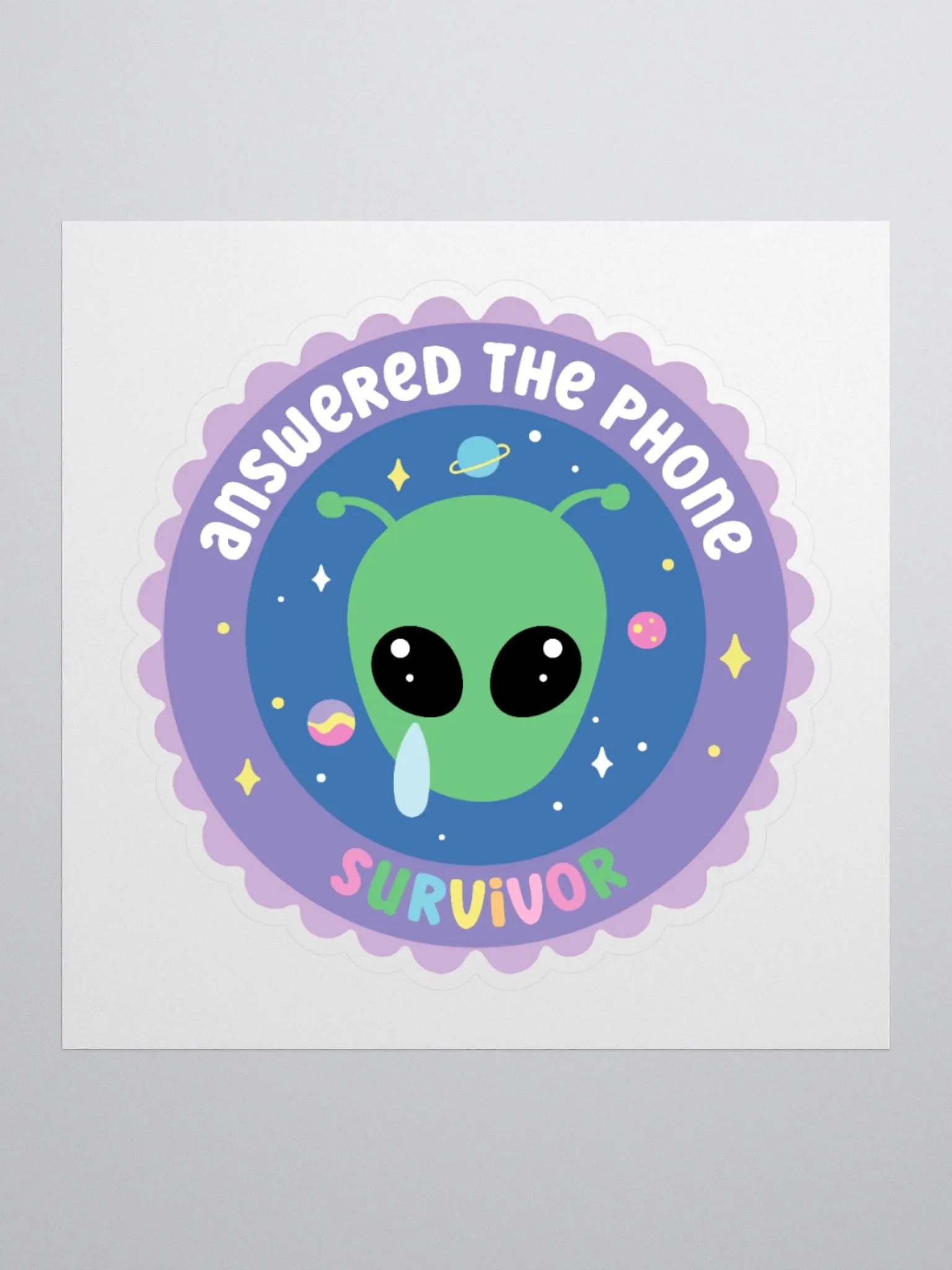 Answered the Phone Survivor Sticker product image (2)
