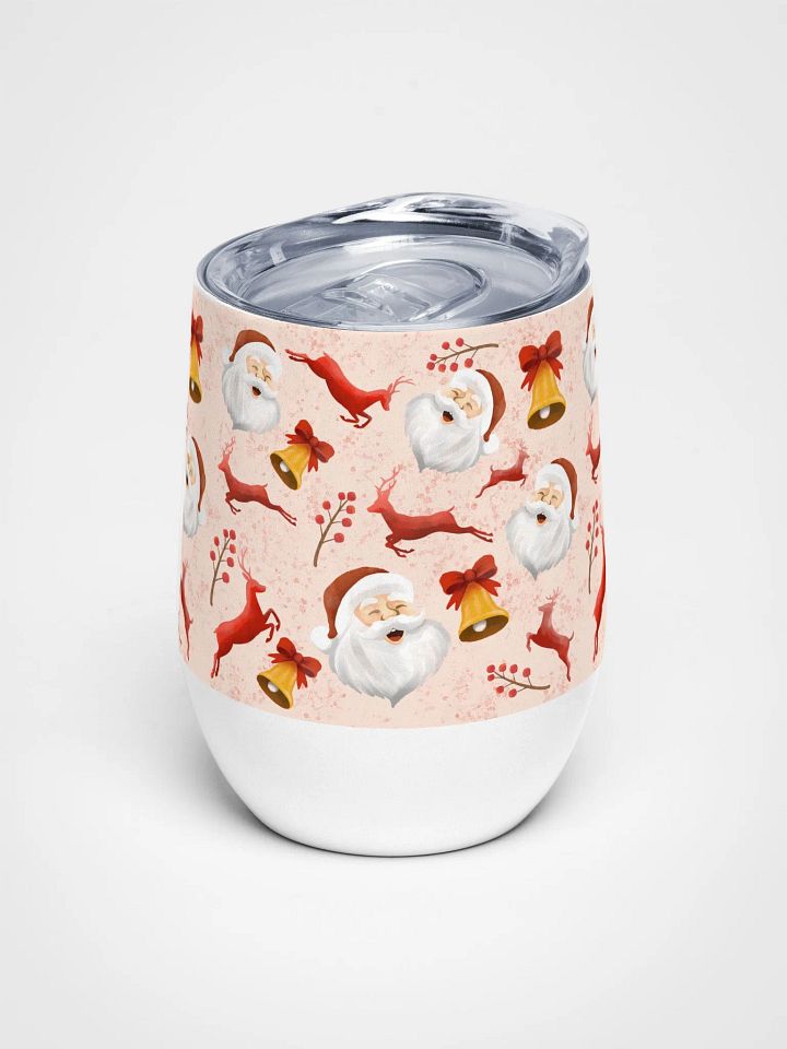 Rendier and Santa Design Christmas Festive Holiday Tumbler product image (1)