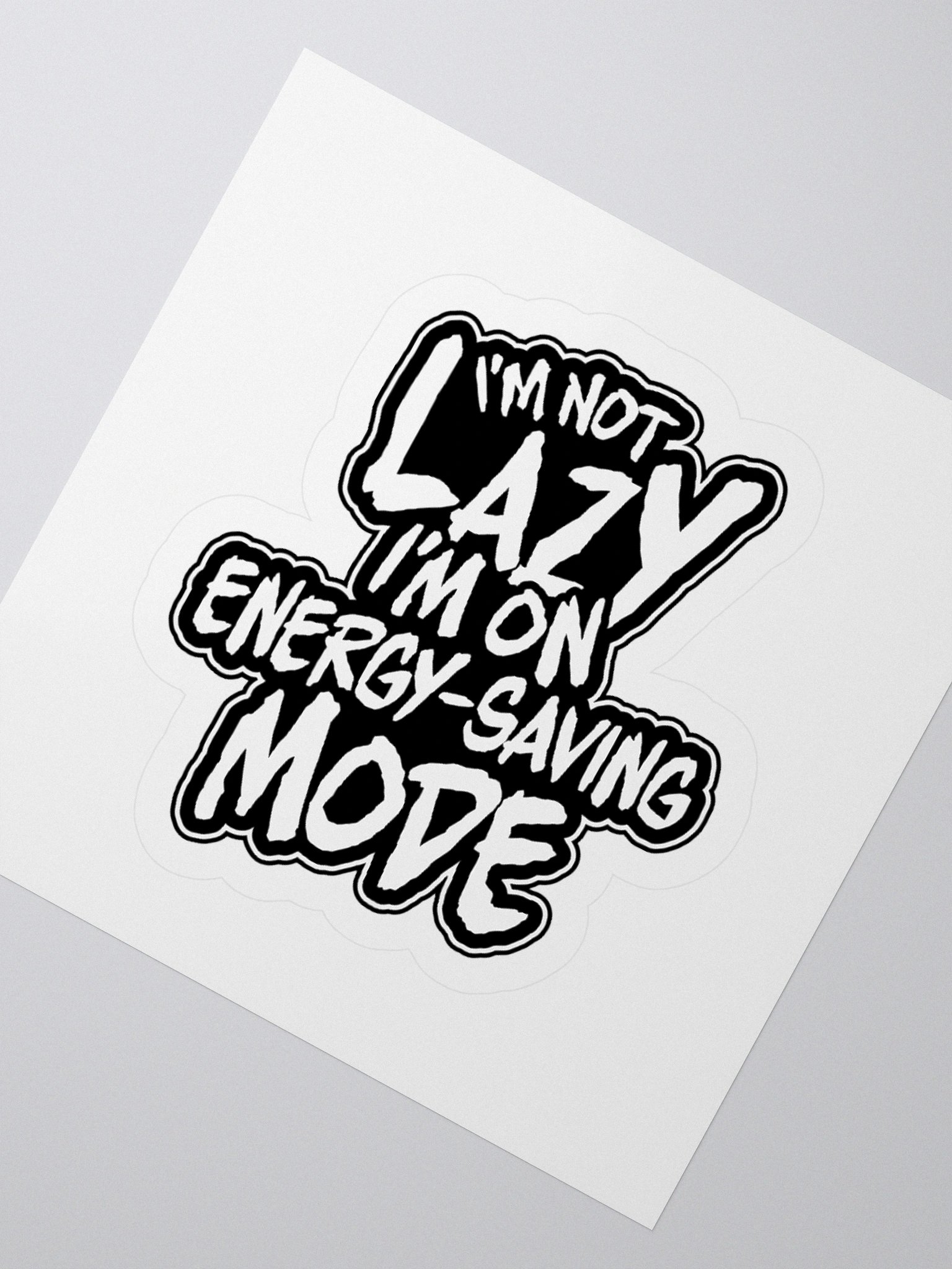 Funny Gamer Sticker – Energy-Saving Mode Engaged product image (4)
