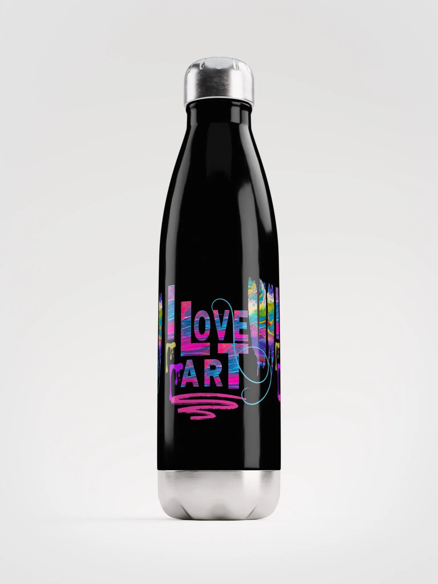 I love art water bottle product image (1)