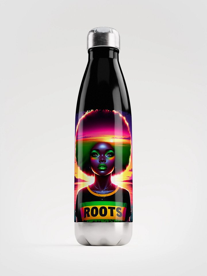 Neon Afro ROOTS Stainless Steel Water Bottle product image (2)