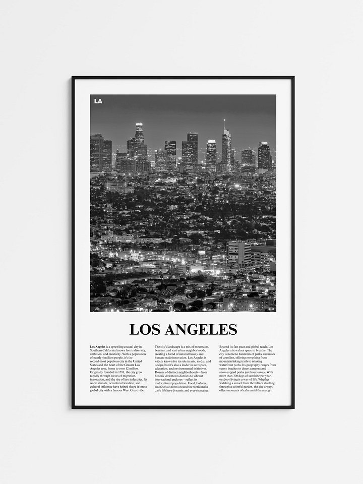 Los Angeles 01 Newspaper Poster product image (1)