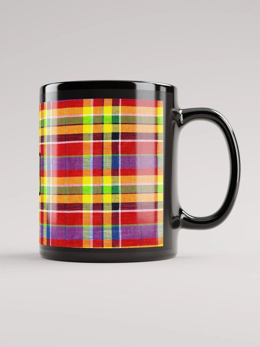 8T Sips Madras Black Glossy Mug product image (1)