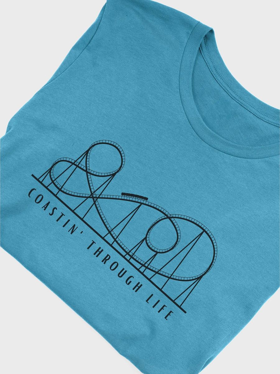Coasting Through Life Roller Coaster T-Shirt product image (3)